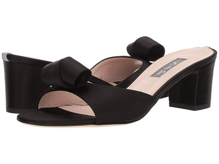 Sjp By Sarah Jessica Parker Charlie (ebony Satin) Women's Shoes