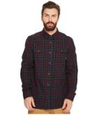 Vans Sycamore Long Sleeve Woven Top (black/port Royale) Men's Long Sleeve Button Up