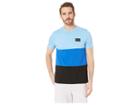 Calvin Klein Jeans Global Color Block Crew Neck Tee (alaskan Blue) Men's T Shirt