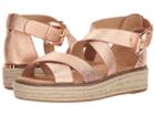 Michael Michael Kors Darby Sandal (soft Pink Metallic Crackle/jute) Women's Sandals