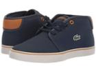 Lacoste Kids Ampthill 318 (little Kid) (navy/dark Tan) Kid's Shoes
