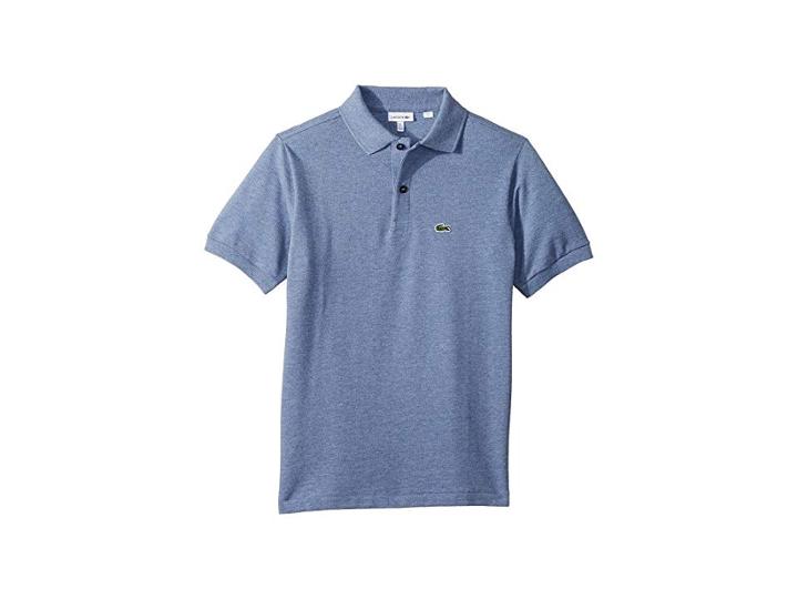 Lacoste Kids L1812 Short Sleeve Classic Pique Polo (toddler/little Kids/big Kids) (cruise Blue Chine) Boy's Short Sleeve Pullover