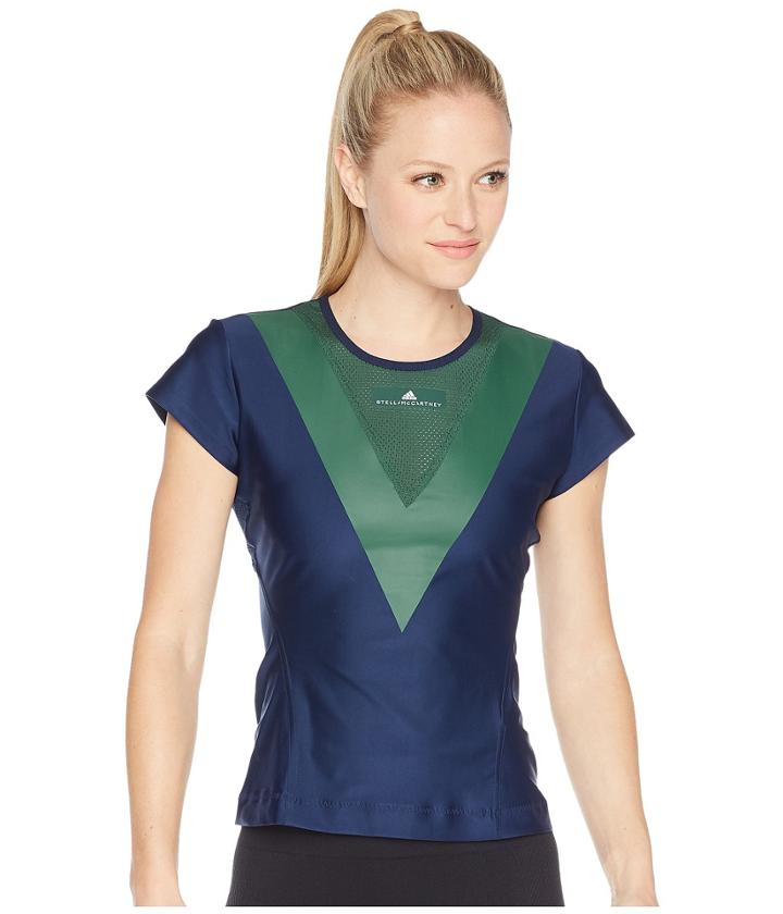 Adidas Adidas By Stella Mccartney Barricade Tee (collegiate Navy) Women's T Shirt