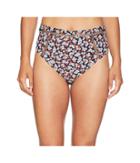 Michael Michael Kors High-waisted Bikini Bottoms W/ Ladder Insert (rose Pink) Women's Swimwear