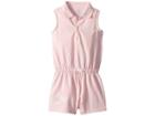 Ralph Lauren Baby Cotton Sleeveless Polo Romper (infant) (hint Of Pink) Girl's Jumpsuit & Rompers One Piece
