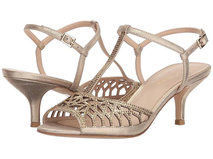 Pelle Moda Adaline (platinum Gold Metallic Suede) Women's Shoes