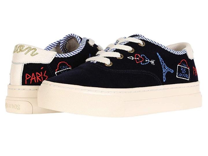 Soludos Paris Platform Sneaker (navy) Women's Shoes