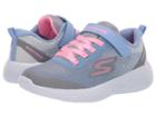 Skechers Kids Go Run 600 (little Kid/big Kid) (grey/multi 2) Girl's Shoes