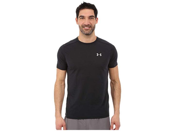 Under Armour Ua Streaker Shortsleeve Tee (black/black/reflective) Men's Workout