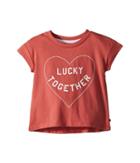 Lucky Brand Kids Luna Graphic Tee (toddler) (faded Rose) Girl's T Shirt