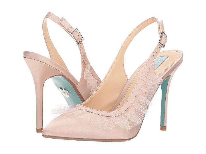 Blue By Betsey Johnson Mia (nude Satin) High Heels