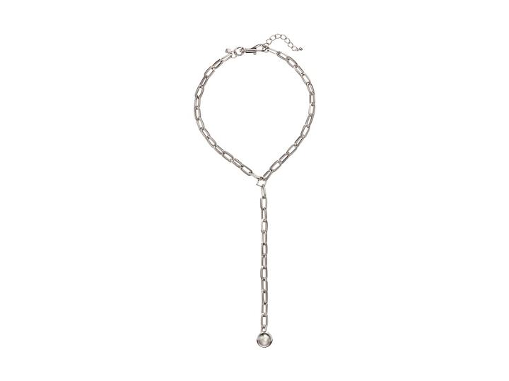 Rebecca Minkoff Sphere Y Necklace (silver) Necklace
