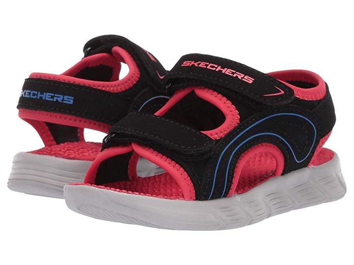 Skechers Kids C-flex Sandal River Rays (toddler) (black/red) Boys Shoes