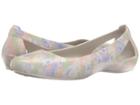 Crocs Sienna Graphic Flat (light Pink/floral) Women's Flat Shoes