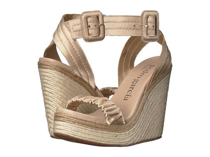 Pedro Garcia Teodora 617 (marzipan Satin) Women's Sandals