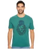 Life Is Good Life Is Good(r) Lion Smooth Tee (forest Green) Men's Short Sleeve Pullover