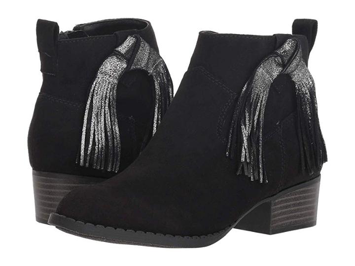Dolce Vita Kids Jada (little Kid/big Kid) (black Microsuede) Girls Shoes
