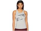 New Balance Heather Tech Graphic Tank Top (black/grey) Women's Sleeveless