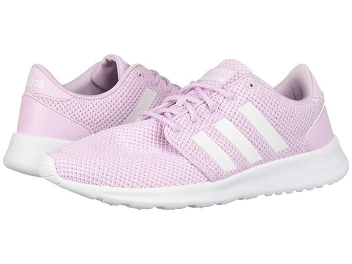 Adidas Cloudfoam Qt Racer (aero Pink S18/footwear White/aero Pink S18) Women's Running Shoes