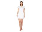 Letarte T-shirt Dress Cover-up (white) Women's Swimwear