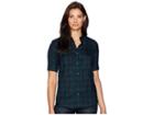 Pendleton Amelia Wool Plaid Tunic (small Black Watch Plaid) Women's Clothing
