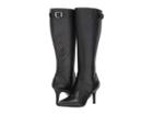Anne Klein Fliss Boot Wide Calf (black Leather) Women's Boots