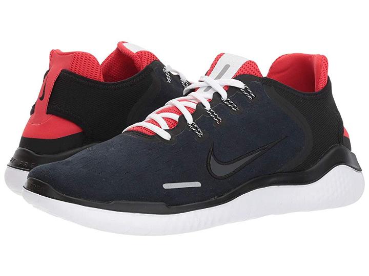 Nike Free Rn 2018 (black/anthracite/speed Red) Men's Running Shoes