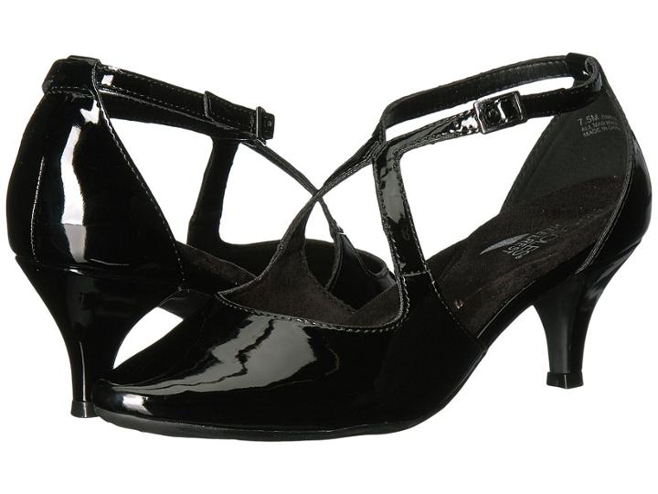 Aerosoles Onward (black Patent) Women's 1-2 Inch Heel Shoes
