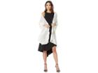 Echo Design Ruffle Chiffon Wrap (cream) Women's Sweater