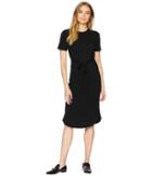 Minkpink Rib Suede Tee Dress (black) Women's Dress