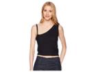 Jack By Bb Dakota Esmeralda One Shoulder Cropped Sweater (black) Women's Sweater