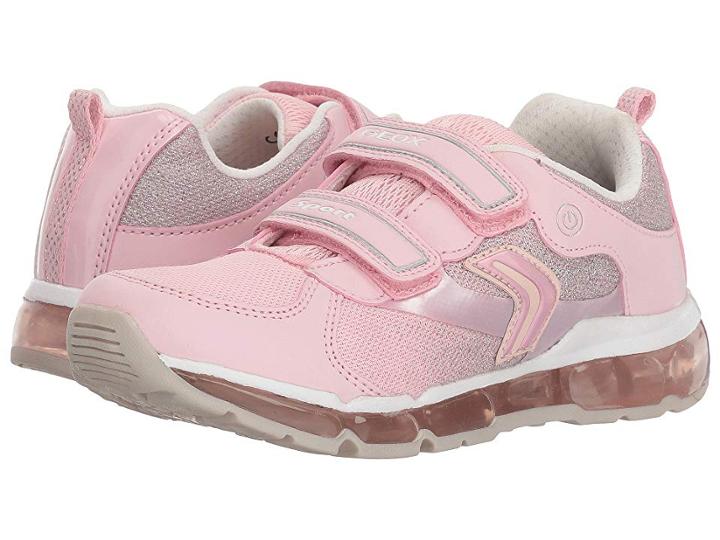 Geox Kids Android 15 (little Kid/big Kid) (pink/white) Girl's Shoes