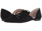 Louise Et Cie Cly (black Eco Kid Suede/eco Sheep) Women's Flat Shoes