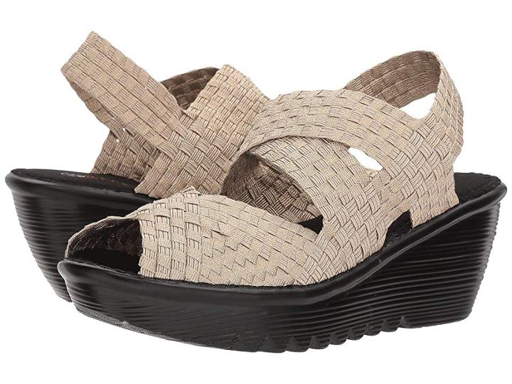 Bernie Mev. Jessica (light Gold) Women's Wedge Shoes
