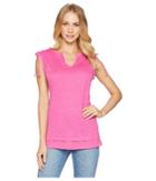 Sanctuary Nora Mix Tee (wild Cherry) Women's T Shirt