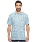 Tommy Bahama Atomic Geo Camp Shirt (opal) Men's Clothing