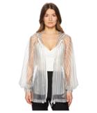 Sportmax Posato Transparent Transforming Jacket (white) Women's Dress
