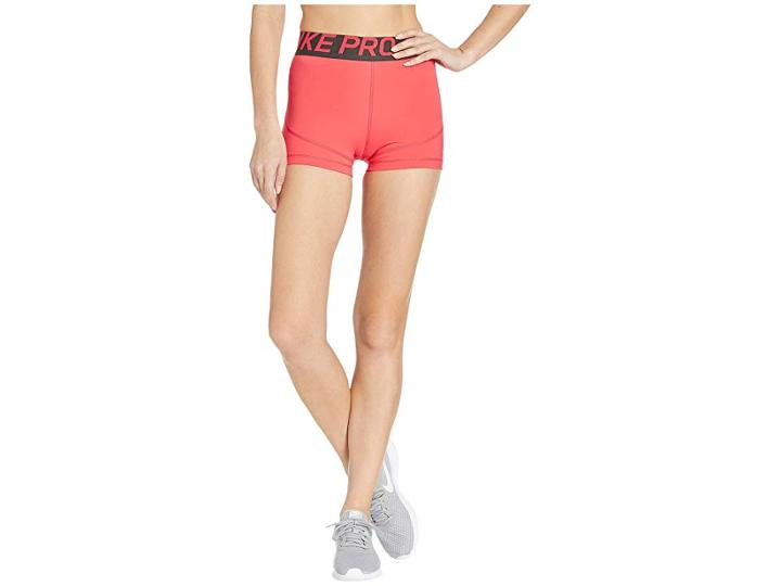 Nike Pro Shorts 3 (ember Glow/outdoor Green) Women's Shorts
