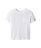 Chaser Kids Cotton Jersey Short Sleeve Pocket Tee (toddler/little Kids) (white) Boy's T Shirt