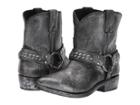 Frye Billy Chain Short (black Multi Painted Metallic Full Grain) Women's  Boots