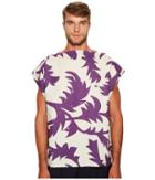 Vivienne Westwood Purple Leaves Square T-shirt (purple Leaves) Men's T Shirt