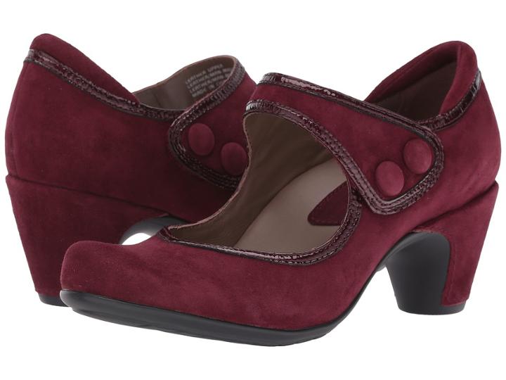 Earth Lucca Earthies (burgundy Suede) Women's Maryjane Shoes