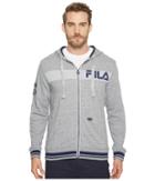 Fila Locker Room Zip-up Hoodie (varsity Heather/grey Heather/navy) Men's Sweatshirt