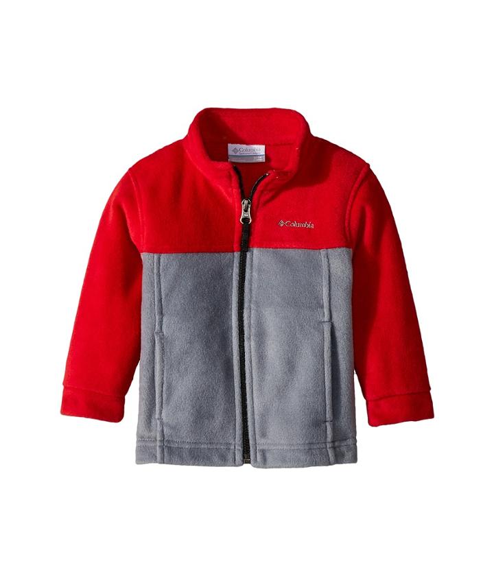 Columbia Kids Steens Mttm Ii Fleece (infant) (bright Red/grey Ash/black) Boy's Fleece