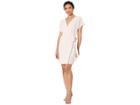 Bobeau Short Sleeve Crepe Wrap Dress (blush) Women's Dress