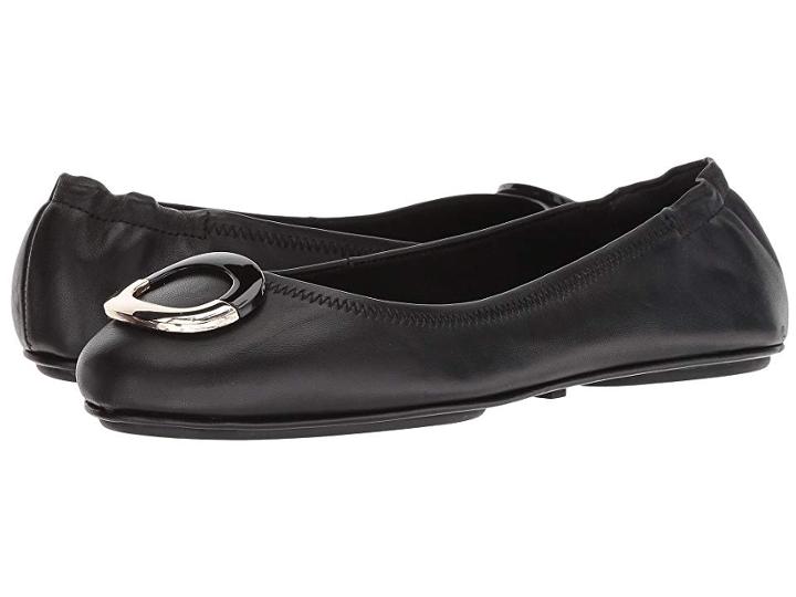 Bandolino Fanciful (black Leather) Women's Flat Shoes