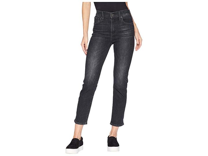 Levi's(r) Premium 724 Straight Crop (cassette Black) Women's Jeans
