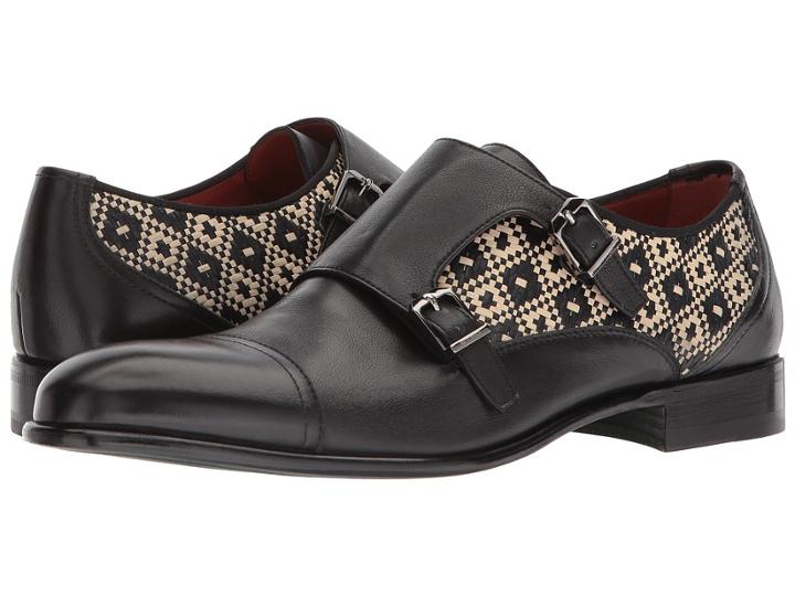 Etro Woven Monk (black) Men's Shoes