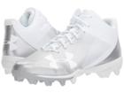 Under Armour Ua Leadoff Mid Rm (white/white) Men's Cleated Shoes