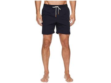 Psycho Bunny Solid Swim Trunks (navy) Men's Swimwear